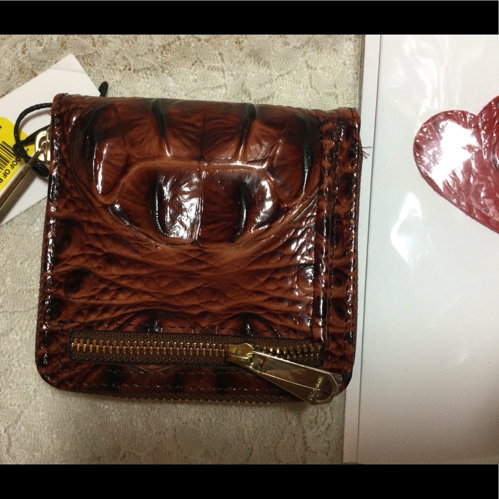 NWT BRAHMIN PECAN SURI WALLET ZIP AROUND - Picture 3 of 4